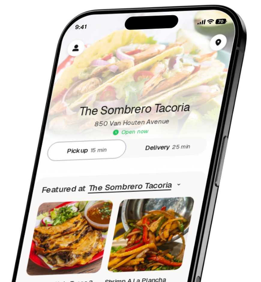 The Sombrero Tacoria app preview