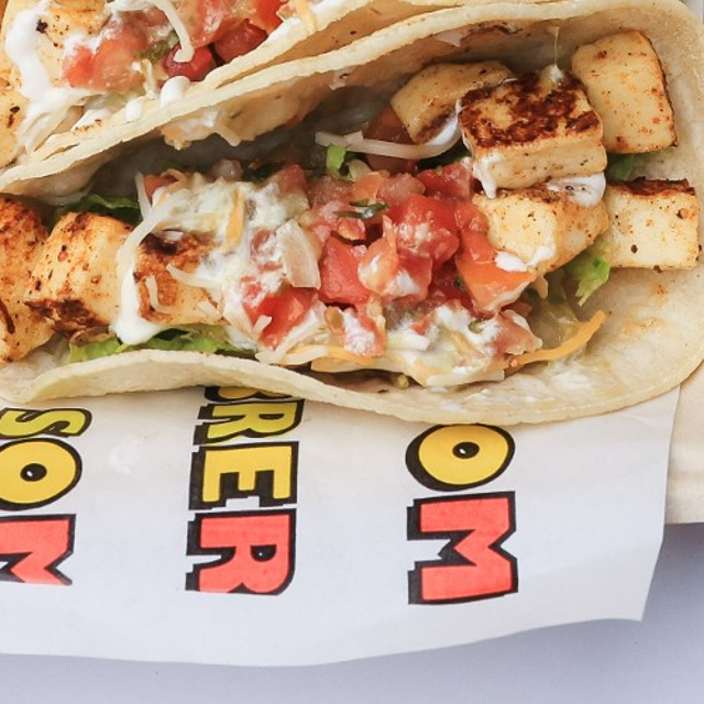 Queso Frito Taco - Fried Cheese Taco.