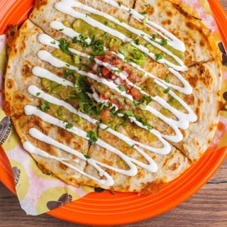 Shrimp A La Plancha Quesadilla