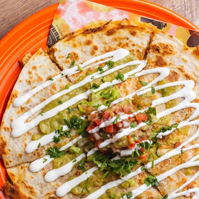 Mushroom Quesadilla.