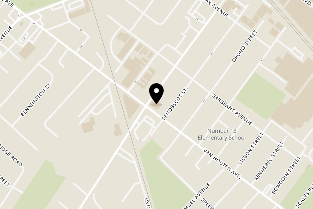 Map showing the location of The Sombrero Tacoria Clifton on 850 Van Houten Avenue in Clifton